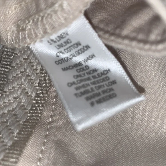 Loft Cropped Linen Blend Pants - Picture 4 of 4